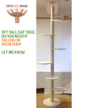 Load image into Gallery viewer, Floor-to-Ceiling Cat Tree • Shelves and Basket