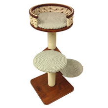 Load image into Gallery viewer, Single Tower Cat Tree with Partially Open Sisal Basket